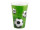 gobelets en carton "football sur gazon" lot de 10 pcs.
