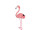 flamingo "feathers" head up 28 x 12 x h 55cm