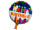 ballon de feuille "happy birthday bleu-blanc bougies" Ø 45cm