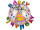 Folienballon "Happy Birthday rosa-weiss Torte" Ø 45cm