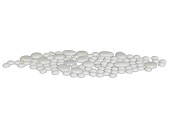 Glasnuggets Ø 17 - 45mm, 500g weiss