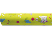 wrapping paper kids design green/colorful 70cm x 25m