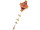 Drachen "Sunflower" 42 x 32cm, L 120cm orange