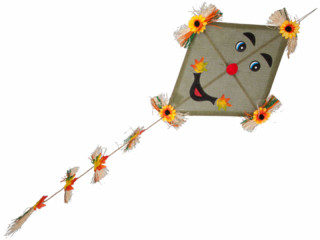 cerf-volant "Sunflower" 64 x 50cm, l 145cm vert
