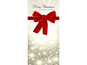textile banner red bow "Twinkle" 90 x 180cm