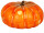 Kürbis gross Ø 32cm orange-gelb