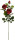 Rosenzweig x3 Luxor rot H 90cm, 2 Blüten 1 Knospe