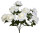 Rosenbusch x 9 Luxor weiss H 50 x Ø 38 cm
