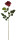 Rose Luxor rot H 70 x Ø 10 cm