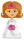 Folienballon Braut 71 x H 122cm weiss/bunt