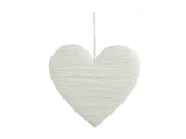 Herz "Paper Rope" voll weiss 26 x 26cm