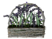 lavender basket with handle 25 x 10 x H 24cm