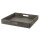 Tablett aus Holz grau gross 38 x 38 x 6cm