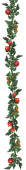 Tomatengirlande 180cm grün-rot