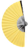 Fächer Silk gelb uni 60cm hochwertig Bambus mit...