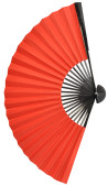 Fächer Silk rot uni 60cm hochwertig Bambus mit...
