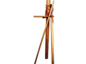 Bambusstab natur 150cm lang x Ø 80 - 90 mm