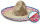 Sombrero Salvatore Ø 52cm natur/bunt