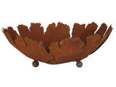 Schale rund Risse Rosteffekt 16cm hoch x Ø 45cm,...