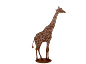 Giraffe Rosteffekt Metall 100cm hoch mit Standfuss
