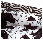 Stoff Tierfell Zebra 150cm breit Fellimitat