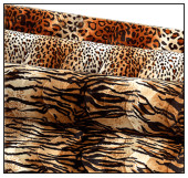 Stoff Tierfell Panther 150cm breit Fellimitat