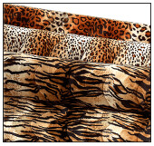 Stoff Tierfell Tiger 150cm breit Fellimitat