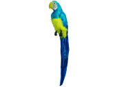 Papagei sitzend blau 70cm mit Federn