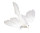 Taube fliegend weiss 28 x 23 x 10 cm Kunststoff/Federn