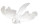 Taube fliegend weiss 18 x 15 x 7 cm Kunststoff/Federn