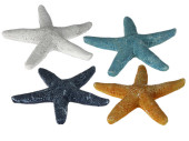Seesterne Polyresin 4er Set blau/weiss/natur Ø...