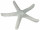 Seestern Polyresin XL weiss, Ø 38cm, 5cm dick