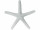 Seestern Polyresin XL weiss, Ø 38cm, 5cm dick