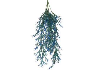 guirlande de fucus bleu/vert 63cm