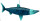 Haifisch BrunoAqua petrolgr. 35 x 15,5 x2,5cm, zum Hängen Karton mit Fadenummantelung