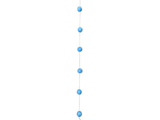 Kugelkette Glassplitter 6-tl blau, Ø 5 x 120cm
