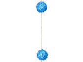 Kugelkette Glassplitter 6-tl blau, Ø 5 x 120cm