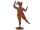 bathing beauty "betty" dancing rust effect on metal plate 30 x H 52cm