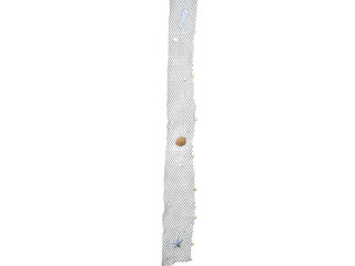 Netz "Sand" mit Muscheldeko blau-braun 15 x 160cm