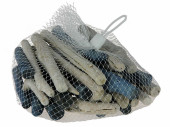 Treibholzstücke im Netz blau-weiss, 6 - 13cm, 250g