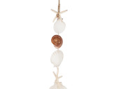 Muschelgirlande mit Seestern natur-weiss, L 200cm