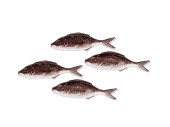 Sardinen grau 4er Set 12 x 4 cm  PVC