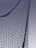 Fischernetz dick blau 120 x 250cm Maschen 5x5cm