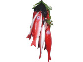 Seebarbenzopf orange-rot 35cm  8-tlg. PVC