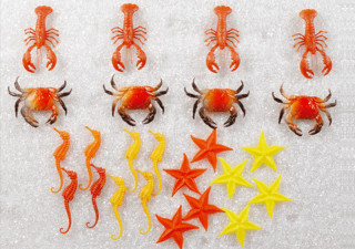 Mini-Meerestiere gemischt 6 - 12 cm 24 Stk./Btl.