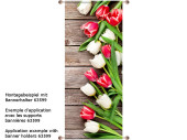 textile banner tulip/wood "Floriosa" 75 x 180cm