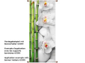 Textilbanner Bambus/Orchidee 75x180cm "Akari"...