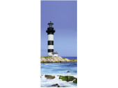 Textilbanner Leuchtturm blau/weiss 75x180cm Schlauchnaht...