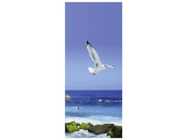 Textilbanner Möwe fliegend blau/weiss 75x180cm...