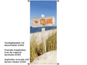 Textilbanner Wegweiser 75x180cm "Strand"...